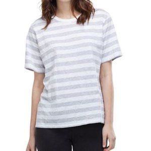 Ollie Classic Tee Grey and White Stripes Medium